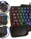 One-Handed Gaming Keyboard – Ergonomic RGB Mechanical Keypad for PC & Laptop Gamers