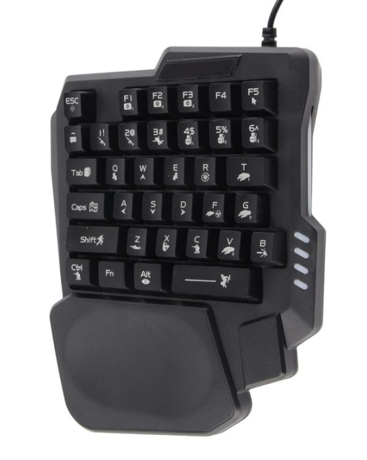 One-Handed Gaming Keyboard – Ergonomic RGB Mechanical Keypad for PC & Laptop Gamers
