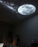 Levitating Starry Night Light – Floating Galaxy Lamp with Magnetic Base