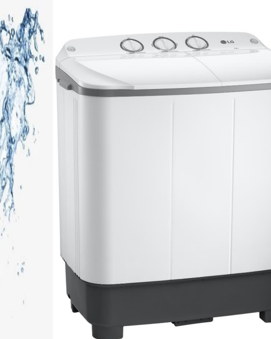 LG WP-810RD Semi-Automatic Twin Tub Washing Machine