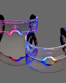 1pc LED Luminous Sunglasses Vintage Punk Goggles Men Women Fashion Party Christmas Colorful Light Up Glasses Shades