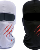 New Cross Print Ski Mask Balaclava – UV Protection & Windproof Face Mask for Men