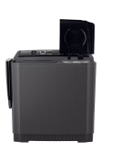 LG Twin Tub Washing Machine 7KG Wind Jet Dry, Roller Jet, 3 Wash Programs, Black Color