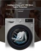 LG- F4R3VYG6P 9Kg Washer Silver