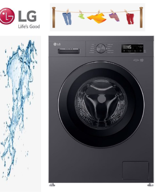 LG 10.5kg/7Kg | Front Load Washer/Dryer | AI DD™ | Steam™ | ThinQ™