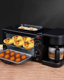 3-in-1 Electric Breakfast Maker – Oven, Skillet & Coffee Maker | UK 220V Kitchen Appliance